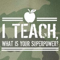 I Teach What's Your Super Power Funny Legacy Tie Dye Trucker Hat