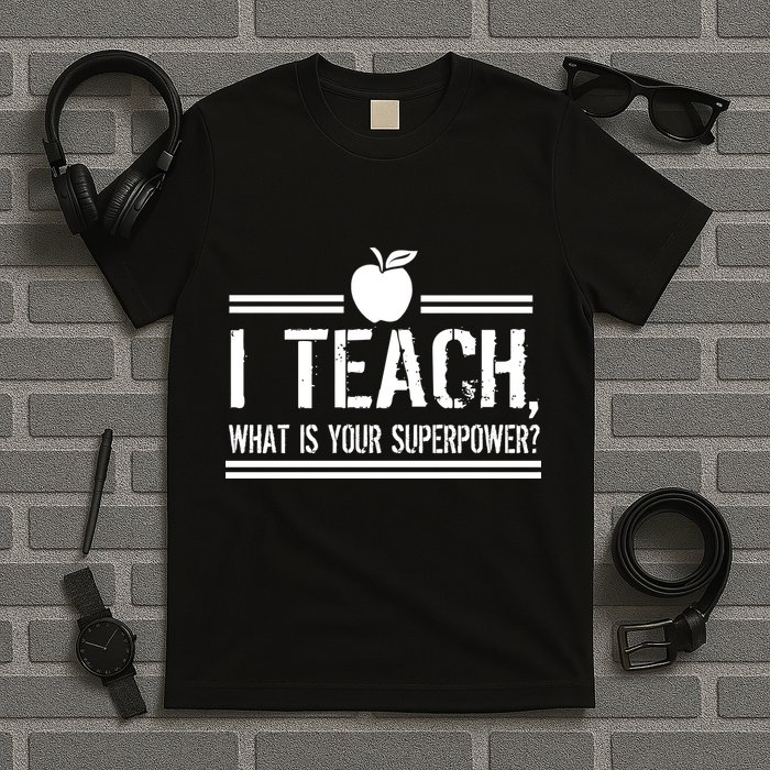 I Teach What's Your Super Power Funny T-Shirt