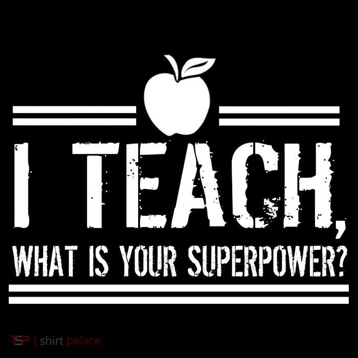 I Teach What's Your Super Power Funny Bag