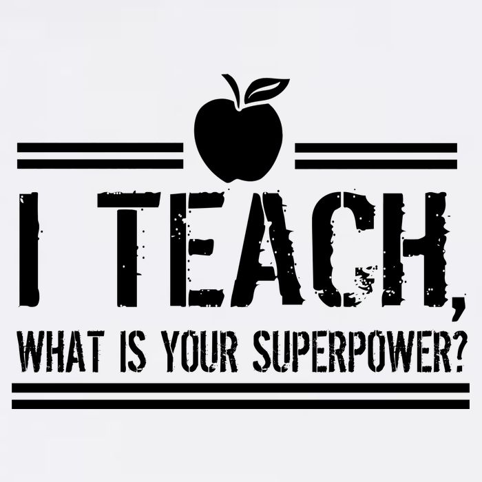I Teach What's Your Super Power Funny Garment-Dyed Sweatshirt