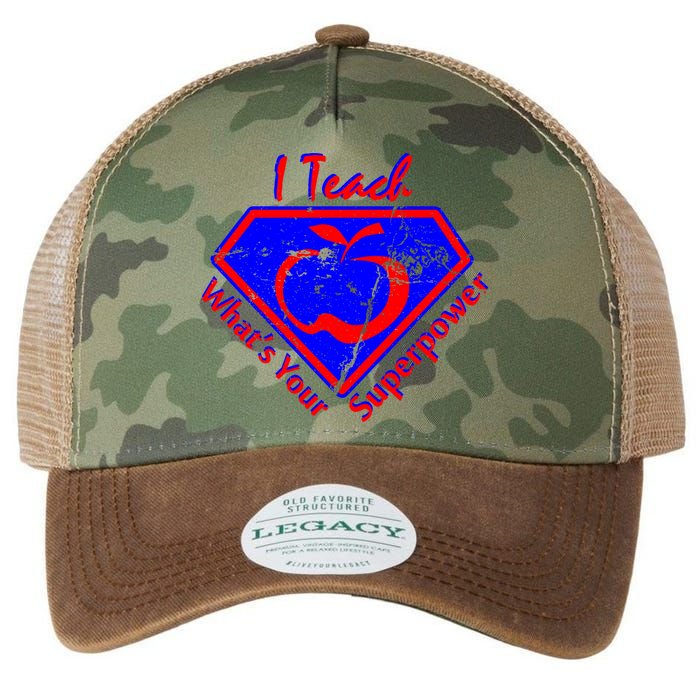 I Teach What's Your Superpower  Legacy Tie Dye Trucker Hat