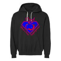 I Teach What's Your Superpower  Garment-Dyed Fleece Hoodie