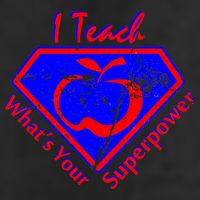 I Teach What's Your Superpower  Garment-Dyed Fleece Hoodie