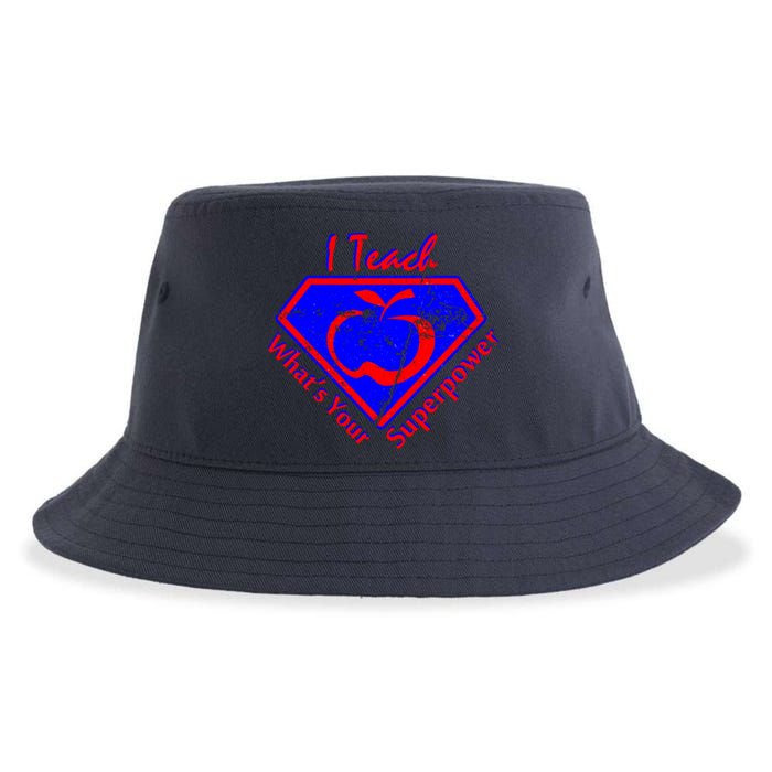 I Teach What's Your Superpower  Sustainable Bucket Hat
