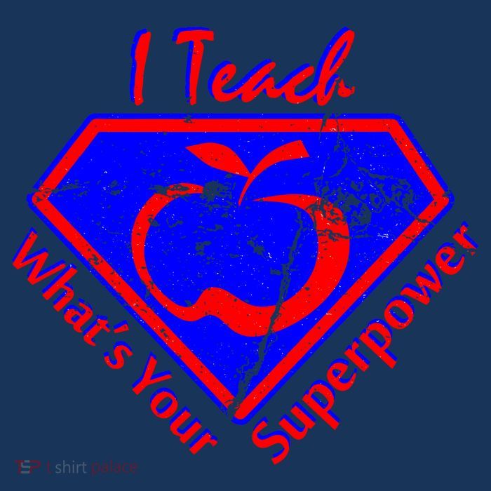 I Teach What's Your Superpower  Button