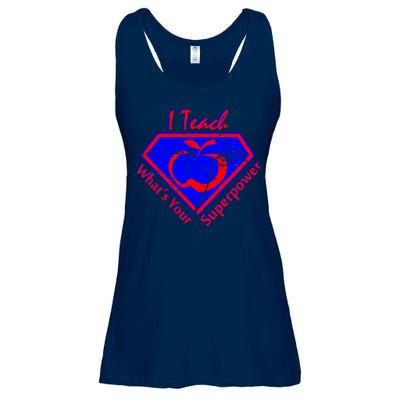 I Teach What's Your Superpower  Ladies Essential Flowy Tank