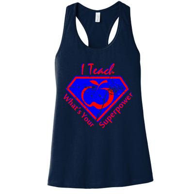 I Teach What's Your Superpower  Womens Tank Top