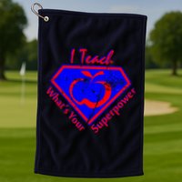 I Teach What's Your Superpower  Golf Towel
