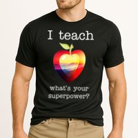 I Teach What's Your Superpower? Teachers Apple Performance Shirt