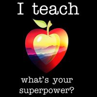 I Teach What's Your Superpower? Teachers Apple Premium T-Shirt