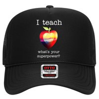 I Teach What's Your Superpower? Teachers Apple Hat
