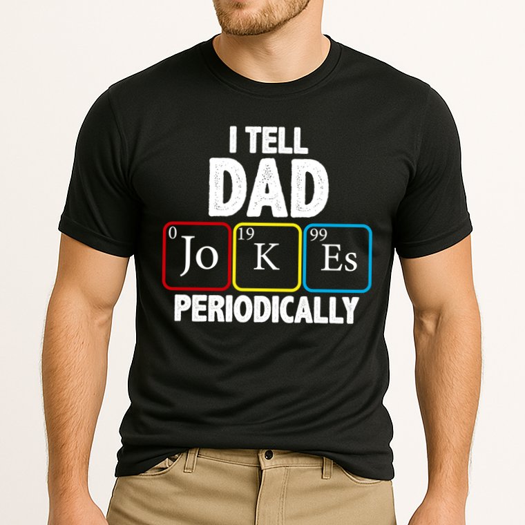I Tell Dad Jokes Periodically Cooling Performance Crew T-Shirt