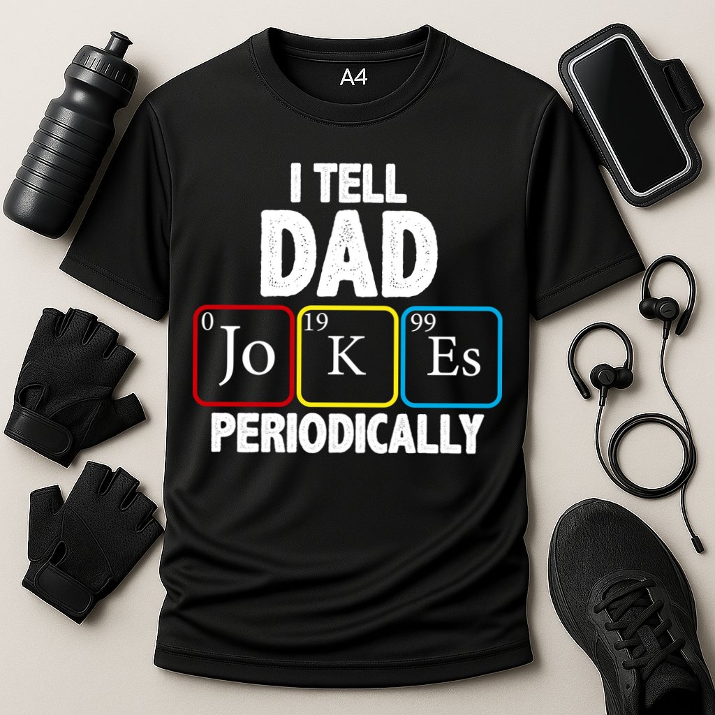 I Tell Dad Jokes Periodically Cooling Performance Crew T-Shirt