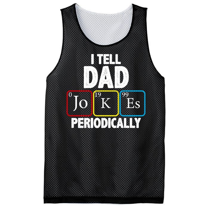 I Tell Dad Jokes Periodically Mesh Reversible Basketball Jersey Tank