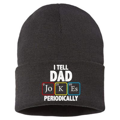 I Tell Dad Jokes Periodically Sustainable Knit Beanie