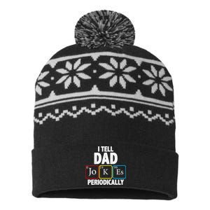 I Tell Dad Jokes Periodically USA-Made Snowflake Beanie