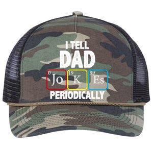 I Tell Dad Jokes Periodically Retro Rope Trucker Hat Cap