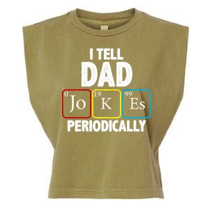 I Tell Dad Jokes Periodically Garment-Dyed Women's Muscle Tee