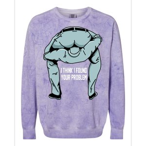 I Think I Found Your Problem Colorblast Crewneck Sweatshirt