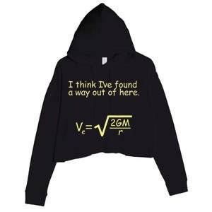 I Think I've Found A Way Out Crop Fleece Hoodie