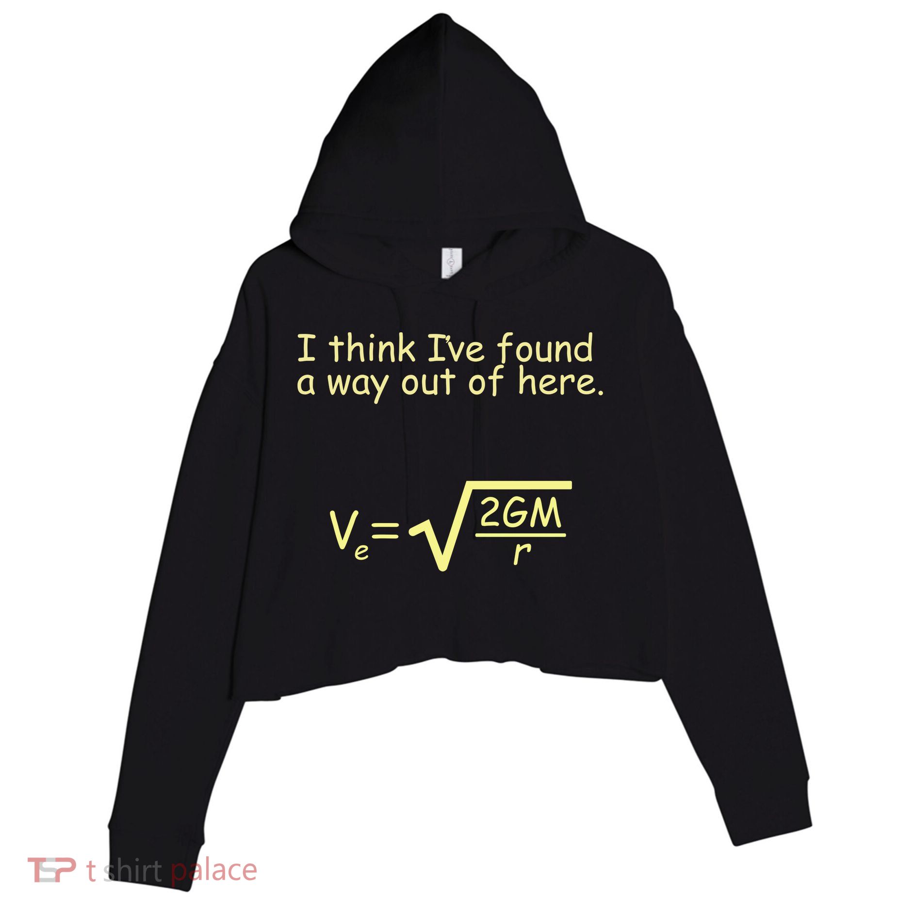 I Think I've Found A Way Out Crop Fleece Hoodie