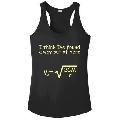 I Think I've Found A Way Out Ladies PosiCharge Competitor Racerback Tank
