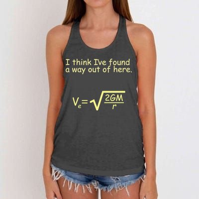 I Think I've Found A Way Out Women's Knotted Racerback Tank