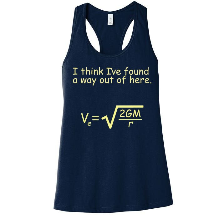 I Think I've Found A Way Out Women's Racerback Tank