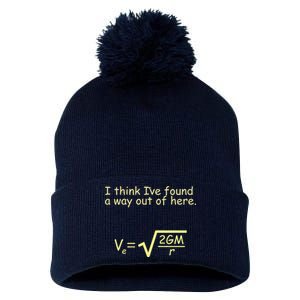 I Think I've Found A Way Out Pom Pom 12in Knit Beanie