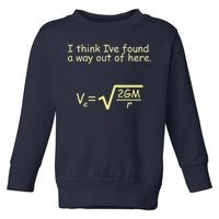 I Think I've Found A Way Out Toddler Sweatshirt