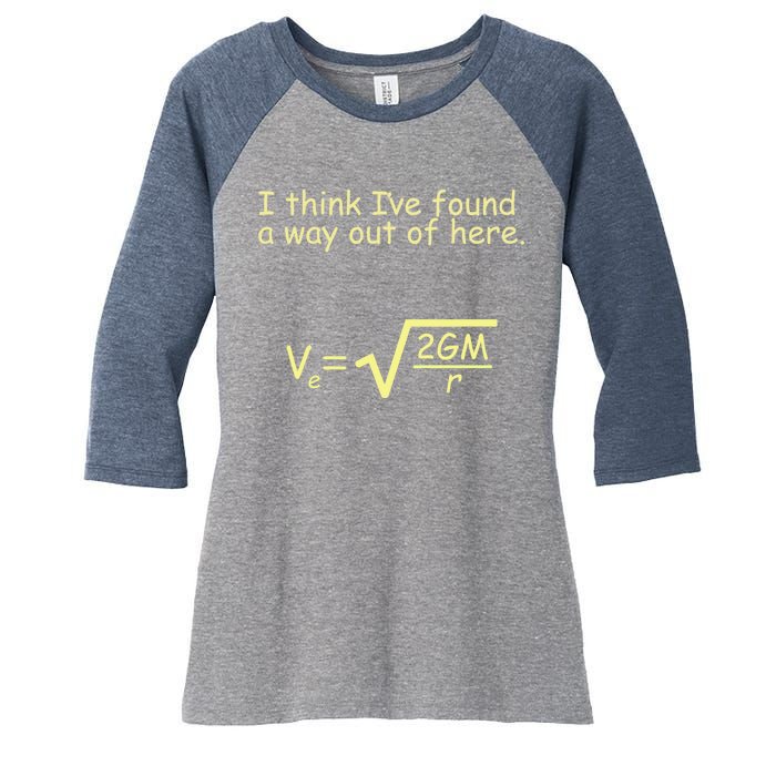 I Think I've Found A Way Out Women's Tri-Blend 3/4-Sleeve Raglan Shirt