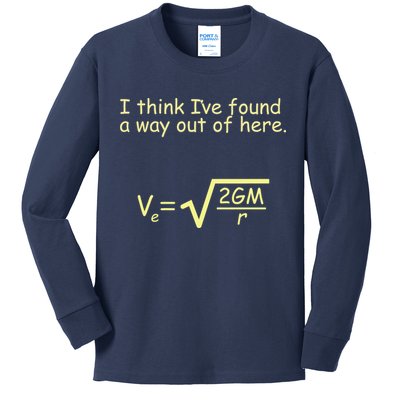 I Think I've Found A Way Out Kids Long Sleeve Shirt