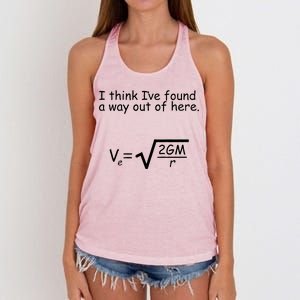 I Think I've Found A Way Out Women's Knotted Racerback Tank