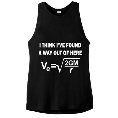 I Think I've Found A Way Out Of Here Ladies PosiCharge Tri-Blend Wicking Tank