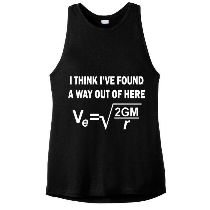 I Think I've Found A Way Out Of Here Ladies PosiCharge Tri-Blend Wicking Tank
