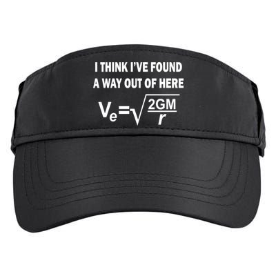 I Think I've Found A Way Out Of Here Adult Drive Performance Visor