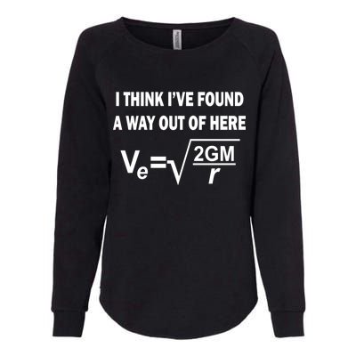 I Think I've Found A Way Out Of Here Womens California Wash Sweatshirt