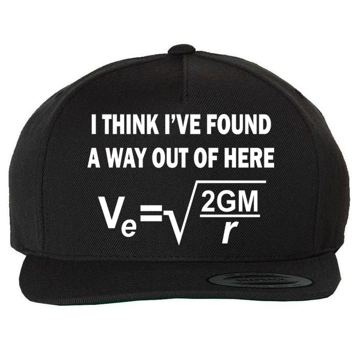 I Think I've Found A Way Out Of Here Wool Snapback Cap