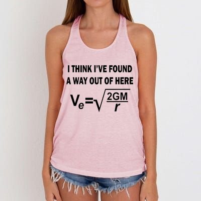 I Think I've Found A Way Out Of Here Women's Knotted Racerback Tank