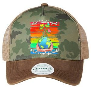 I Think To Myself What A Wonderful World Legacy Tie Dye Trucker Hat