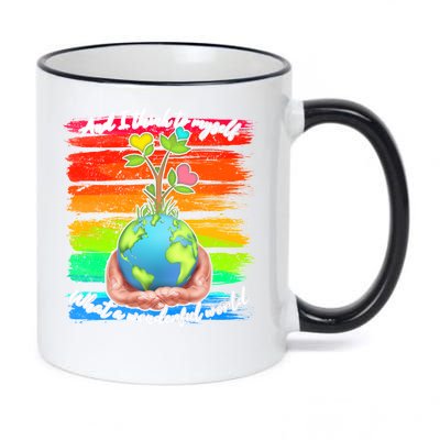 I Think To Myself What A Wonderful World 11oz Black Color Changing Mug