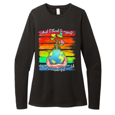 I Think To Myself What A Wonderful World Womens CVC Long Sleeve Shirt