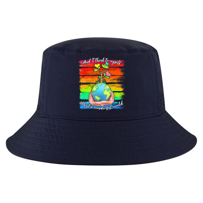 I Think To Myself What A Wonderful World Cool Comfort Performance Bucket Hat