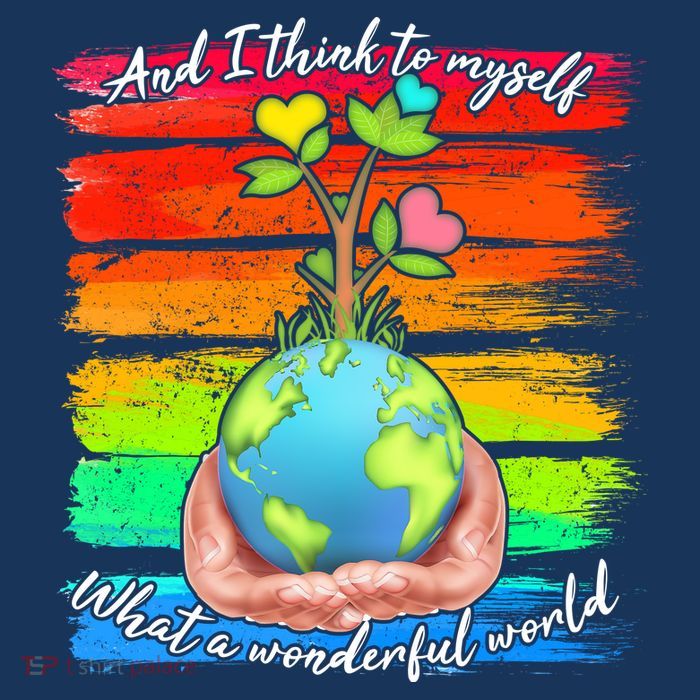 I Think To Myself What A Wonderful World Cool Comfort Performance Bucket Hat