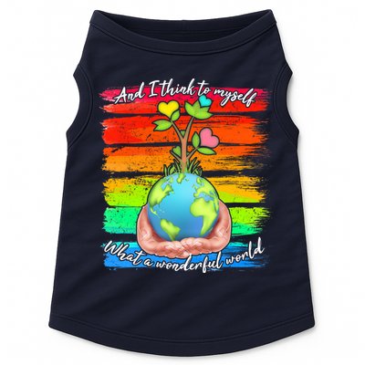 I Think To Myself What A Wonderful World Doggie Tank