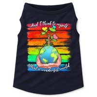 I Think To Myself What A Wonderful World Doggie Tank