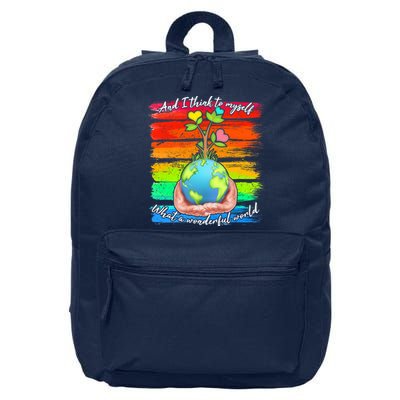I Think To Myself What A Wonderful World 16 in Basic Backpack