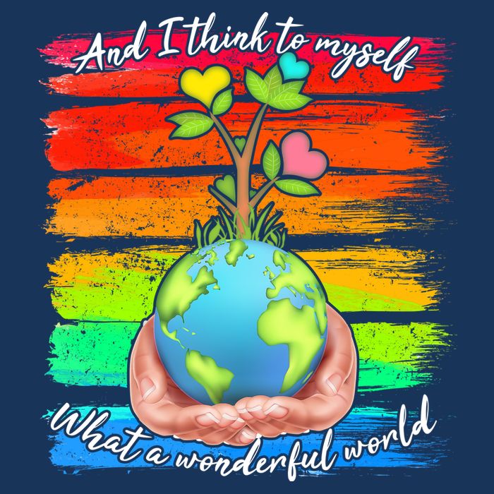 I Think To Myself What A Wonderful World 16 in Basic Backpack