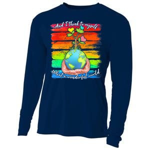 I Think To Myself What A Wonderful World Cooling Performance Long Sleeve Crew