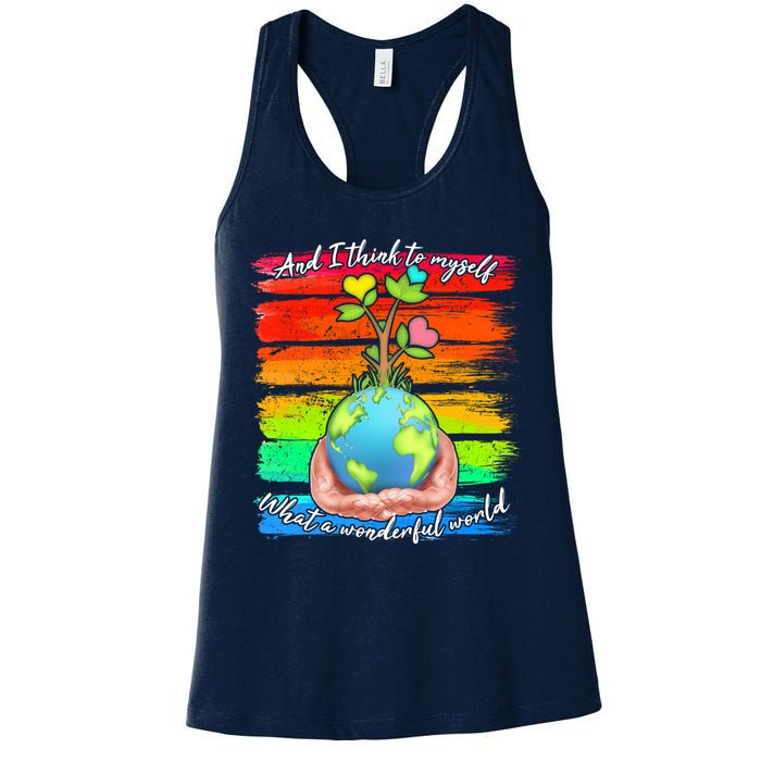 I Think To Myself What A Wonderful World Womens Tank Top